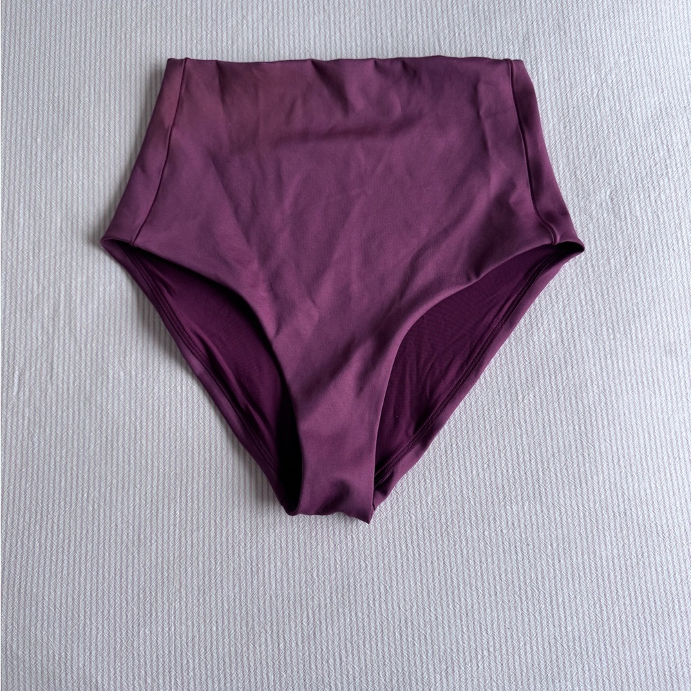 High-Waisted Plum Bikini Bottom